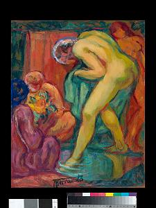 AUGUSTIN FERRANDO 1880-1957 27 - Femmes au bain et les servantes  1946